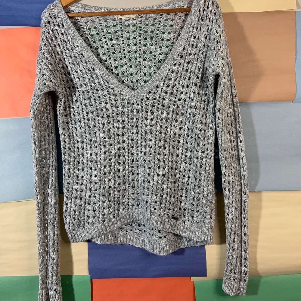 Hollister Knit V Neck Sweater size S